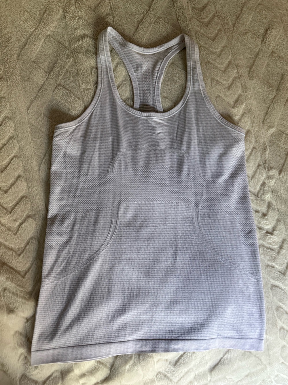 lululemon athletica white Seamless Racerback Tank